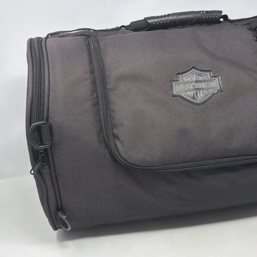 Harley-Davidson Adventure Duffle Bag Motorcycle Weekend Travel Luggage Black